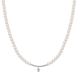 Kette mit Anhänger Muschelkernperle weiß