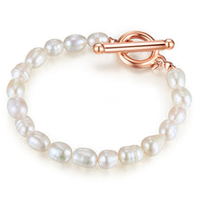  Armband roségold Süßwasser-Zuchtperle weiß