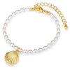Armband gelbgold Süßwasser-Zuchtperle weiß