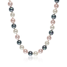 Kette Muschelkernperle multicolor