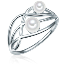  Ring Muschelkernperle weiß
