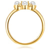 Ring gelbgold Muschelkernperle weiß Zirkonia weiß