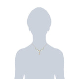 Kette mit Anhänger roségold verziert mit Kristallen von Swarovski® weiß