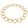 Kette gelbgold verziert mit Kristallen von Swarovski® weiß