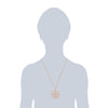 Kette roségold verziert mit Kristallen von Swarovski® braun