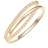 2er Set Ringe gelbgold