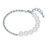 Armband Muschelkernperle weiß