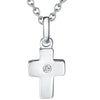 Kette mit Anhänger Sterling Silber Diamant weiß