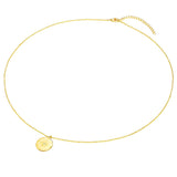 Kette mit Anhänger Sterling Silber gelbgold Diamant weiß