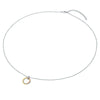 Kette mit Anhänger Sterling Silber tri-Color Diamant weiß