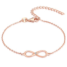  Armband Sterling Silber roségold Diamant weiß