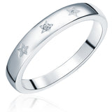 Ring Sterling Silber Diamant weiß