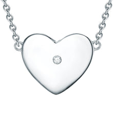  Kette mit Anhänger Sterling Silber Diamant weiß