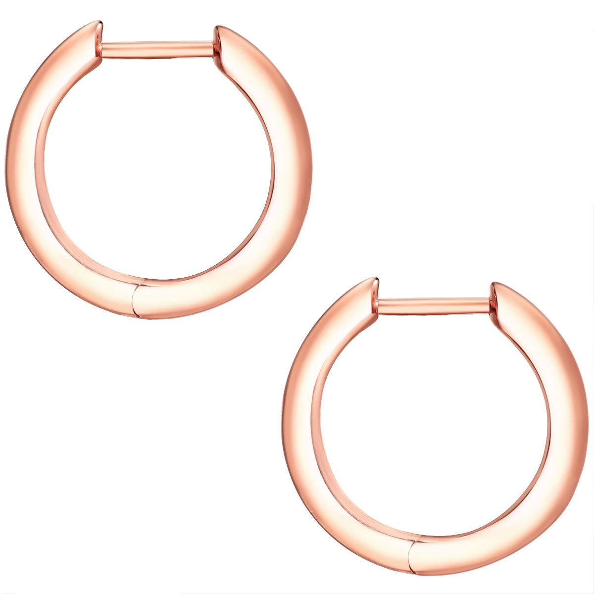 Klappcreolen Sterling Silber roségold Diamant weiß