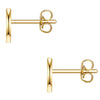 Ohrstecker Sterling Silber bicolor Diamant weiß