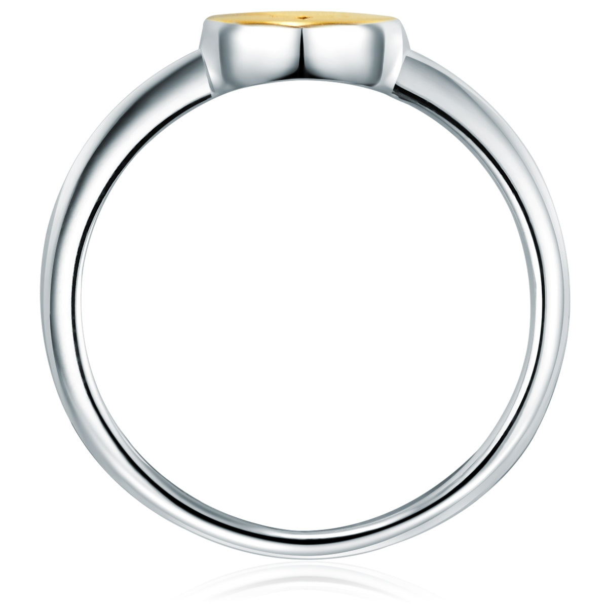 Ring Sterling Silber bicolor Diamant weiß