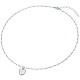 Kette mit Anhänger Sterling Silber Diamant weiß