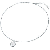 Kette mit Anhänger Sterling Silber Diamant weiß