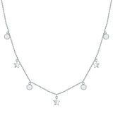 Kette mit Anhänger Sterling Silber Diamant weiß