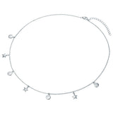 Kette mit Anhänger Sterling Silber Diamant weiß