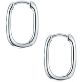 Creolen Sterling Silber Diamant weiß