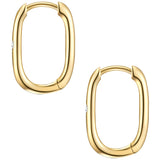 Creolen Sterling Silber gelbgold Diamant weiß