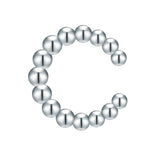 Ohrklemmen Sterling Silber Diamant weiß