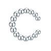 Ohrklemmen Sterling Silber Diamant weiß