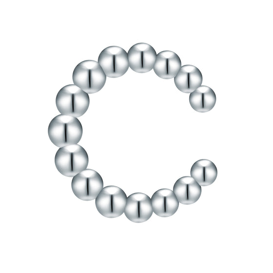 Ohrklemmen Sterling Silber Diamant weiß