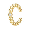 Ohrklemmen Sterling Silber gelbgold Diamant weiß