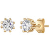 Ohrstecker Sterling Silber gelbgold Zirkonia weiß