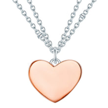  Kette mit Anhänger Sterling Silber bi-Color