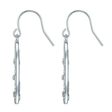 Ohrhänger verziert mit Kristallen von Swarovski® weiß