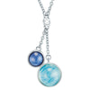 Kette verziert mit Kristallen von Swarovski® weiß Glas weiß