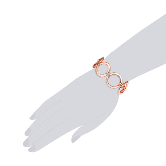 Armband roségold verziert mit Kristallen von Swarovski® violett