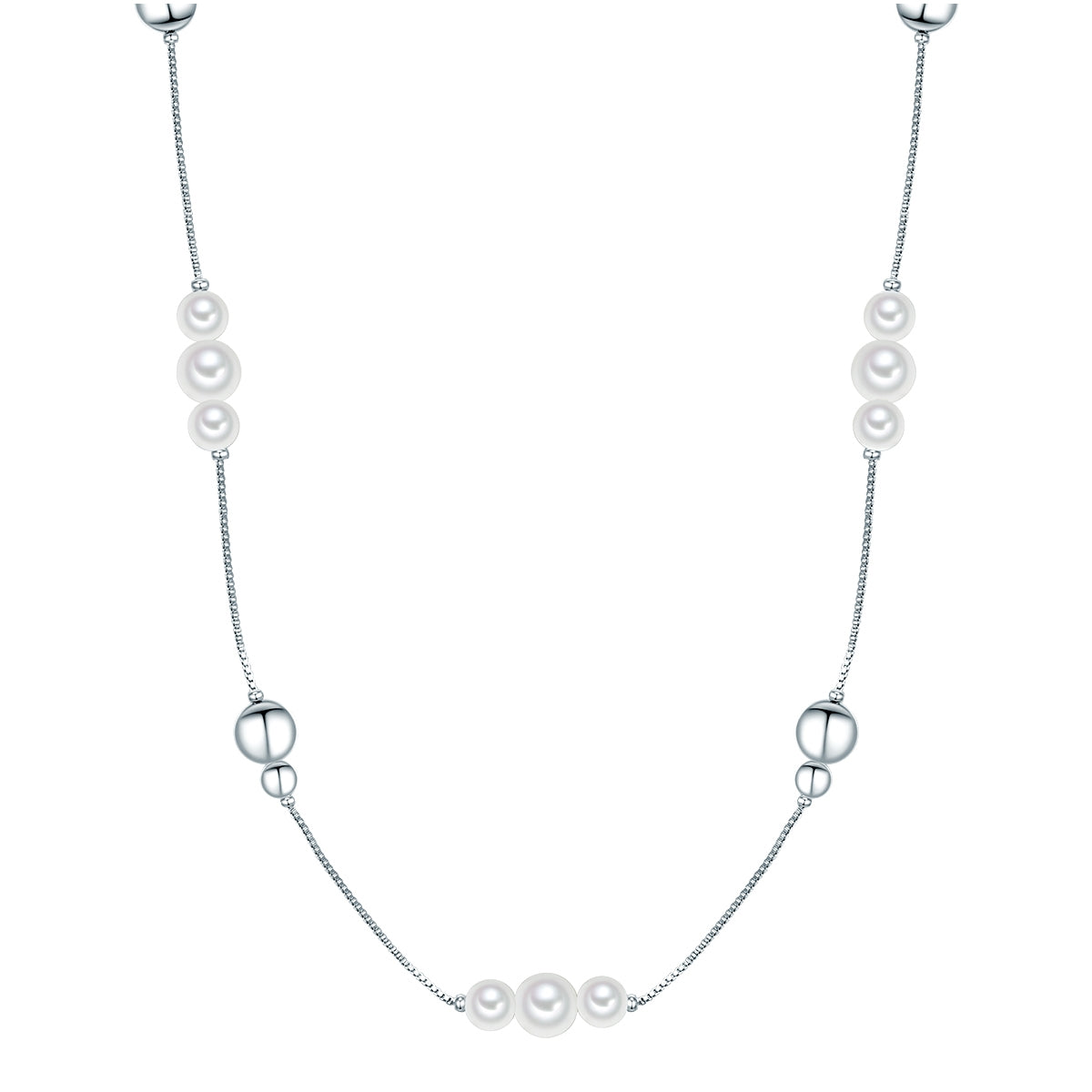 Kette Muschelkernperle weiß