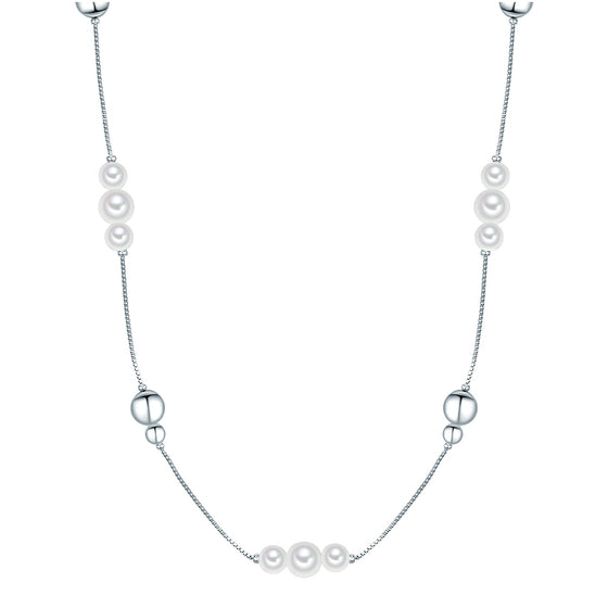 Kette Muschelkernperle weiß