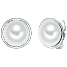  Ohrclips Muschelkernperle weiß