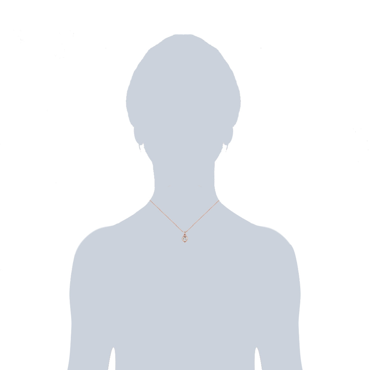 Kette Sterling Silber roségold Zirkonia weiß