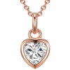 Kette Sterling Silber roségold Zirkonia weiß