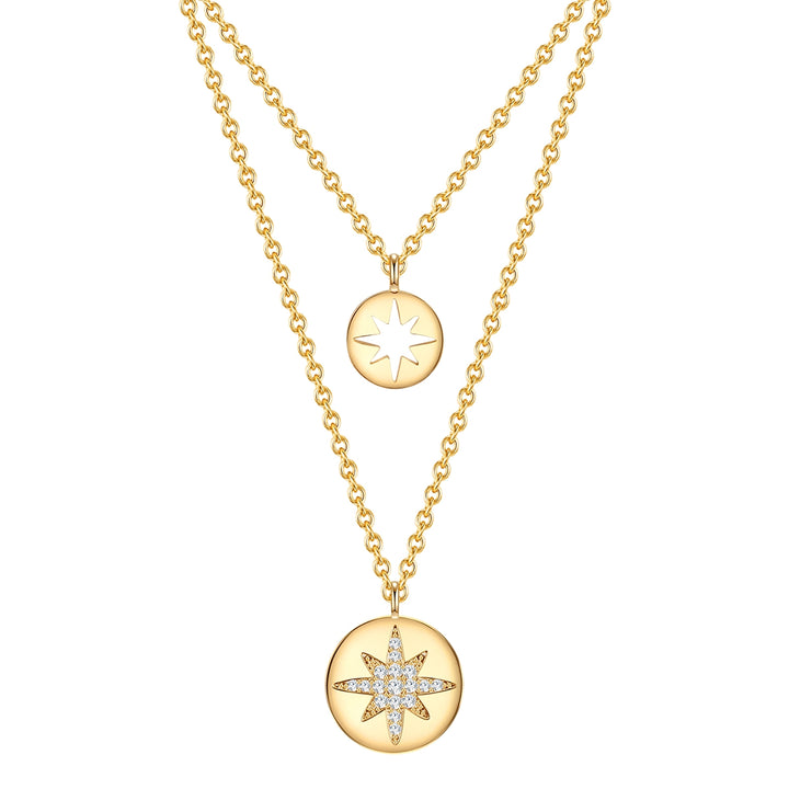 Kette mit Anhänger gelbgold Zirkonia weiß