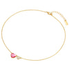 Kette mit Anhänger gelbgold Zirkonia weiß rosa