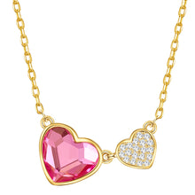  Kette mit Anhänger gelbgold Zirkonia weiß rosa