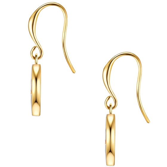 Ohrhänger gelbgold Zirkonia weiß
