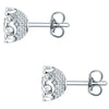 Ohrstecker verziert mit Kristallen von Swarovski® weiß