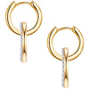 Ohrhänger gelbgold verziert mit Kristallen von Swarovski®