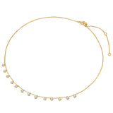 Kette mit Anhänger gelbgold verziert mit Kristallen von Swarovski®