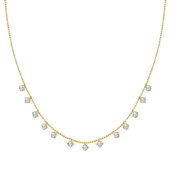 Kette mit Anhänger gelbgold verziert mit Kristallen von Swarovski®