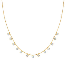  Kette mit Anhänger gelbgold verziert mit Kristallen von Swarovski®