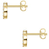 Ohrstecker gelbgold Zirkonia weiß